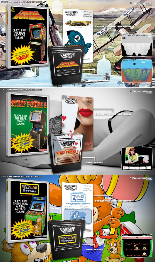 3 New Games  Canyon Bomber, Whack’em! Smack’em! & Strip Poker 2